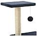 Albero Per Gatti Con Tiragraffi In Sisal 65 Cm Blu Scuro - Foto miniatura 2