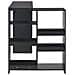 Tavolo da Bar con Scaffale Mobile Nero 138x39x110 cm - Foto miniatura 5