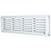 424x91mm Bianca Interno Porta Plastica Griglia Ventilazione Rettangolo Condotto - Foto miniatura 1