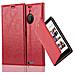Custodia Compatibile Con Nokia Lumia 1520 In Rosso Mela - Coperchio Protettiva Con Chiusura Magnetica, Funzione Stand E Tasca Per Le Carte - Foto miniatura 4