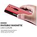 Custodia Compatibile Con Nokia Lumia 1520 In Rosso Mela - Coperchio Protettiva Con Chiusura Magnetica, Funzione Stand E Tasca Per Le Carte - Foto miniatura 7