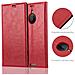 Custodia Compatibile Con Nokia Lumia 1520 In Rosso Mela - Coperchio Protettiva Con Chiusura Magnetica, Funzione Stand E Tasca Per Le Carte - Foto miniatura 9