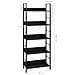 Scaffale Libri 5 Ripiani Nero 60x27,6x128,5cm Legno Multistrato - Foto miniatura 7