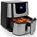 Friggitrice ad Aria Digitale Deluxe Xxl 5,5 L 1700 W Nera Argento - Foto miniatura 8