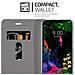 Custodia Compatibile Con Lg G8 In Blu Scuro Nero - Coperchio Protettiva Con Chiusura Magnetica, Funzione Stand E Tasca Per Le Carte - Foto miniatura 3