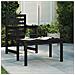 Tavolo Da Giardino Nero 82,5x50,5x45 Cm Legno Massello Pino - Foto miniatura 1