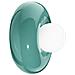 Applique Vintage Decò Bumbum Ceramica Turchese 1 Luce G9 - Foto miniatura 1