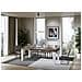 Tavolo Allungabile 90x130/390 Cm Spimbo Mix Piano Bianco Frassino - Gambe Noce - Noce /bianco Frassino - Foto miniatura 3