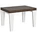 Tavolo Allungabile 90x130/390 Cm Spimbo Mix Piano Bianco Frassino - Gambe Noce - Noce /bianco Frassino - Foto miniatura 5
