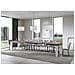 Tavolo Allungabile 90x130/390 Cm Spimbo Mix Piano Bianco Frassino - Gambe Noce - Noce /bianco Frassino - Foto miniatura 6