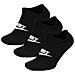 Sportswear Everyday Essential No-show Socks 3p Dx5075-010, Unisex, Nero, 42-46 - Foto miniatura 1