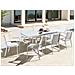Set Da Giardino Alluminio Bianco 8 Posti Valcanetto /busseto - Foto miniatura 1