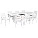 Set Da Giardino Alluminio Bianco 8 Posti Valcanetto /busseto - Foto miniatura 2