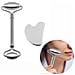Gua Sha Set Strumenti Per La Bellezza Del Viso Massaggiatore Per La Pelle Del Rullo Del Viso - Foto miniatura 1