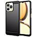 Custodia B-case Tpu Silicone Back Cover Case Per Realme Note 50 Carbon Metal Black - Foto miniatura 1