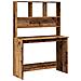 Scrivania Mensole Legno Antico 102x45x148 Cm Legno Multistrato - Foto miniatura 1