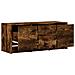 Mobile Porta TV con LED Rovere Fumo 97x34x40 cm in Truciolato - Foto miniatura 6