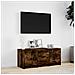 Mobile Porta TV con LED Rovere Fumo 97x34x40 cm in Truciolato - Foto miniatura 7