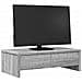 Supporto Monitor Con Cassetti Grigio 50x27x15 Cm In Truciolato - Foto miniatura 3