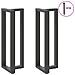 Gambe Tavolo Bar A T 2 Pz Antracite 50x35x(110-111) Cm Acciaio - Foto miniatura 3