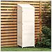 Capanno Da Giardino Bianco 55x52x174,5 Cm Legno Massello Abete - Foto miniatura 8