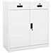 Lusso Casadino -  Armadio Per Ufficio Bianco 90x40x102 Cm In Acciaio - Foto miniatura 2