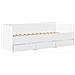 Divano Letto Con Cassetti Senza Materasso Bianco 90x190 Cm - Foto miniatura 2