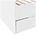 Divano Letto Con Cassetti Senza Materasso Bianco 90x190 Cm - Foto miniatura 6
