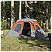 Tenda Campeggio 6 Persone Grigio e Arancione Impermeabile - Foto miniatura 2
