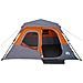 Tenda Campeggio 6 Persone Grigio e Arancione Impermeabile - Foto miniatura 5