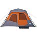 Tenda Campeggio 6 Persone Grigio e Arancione Impermeabile - Foto miniatura 7
