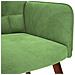 Poltrona Relax con Poggiapiedi Verde Chiaro in Velluto - Foto miniatura 8