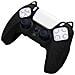 Custodia Protettiva In Silicone Per Controller Ps5 - Design Gatto Bianco, Antigraffio E Antiurto Black - Foto miniatura 2