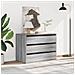Cassettiera Angolare Grigio Sonoma 80x41x58cm Legno Multistrato - Foto miniatura 3