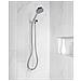 Kit Doccia Con Soffione E Flessibile Suripa 3 Funzioni Argento - Foto miniatura 1