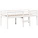 Letto a Soppalco con Tetto Bianco 90x190 cm in Legno di Pino - Foto miniatura 7