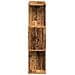 Libreria Divisorio 3Ripiani Legno Antico 70x24x97 cm Truciolato - Foto miniatura 6