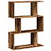 Libreria Divisorio 3Ripiani Legno Antico 70x24x97 cm Truciolato - Foto miniatura 7