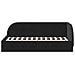 Cornice del letto ad angolo Nero 80 x 200 cm Velluto - Foto miniatura 5