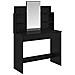 Toilette con Specchio con cassetto Rovere Nero 96 x 39 x 142 cm - Foto miniatura 1