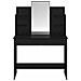Toilette con Specchio con cassetto Rovere Nero 96 x 39 x 142 cm - Foto miniatura 6