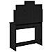 Toilette con Specchio con cassetto Rovere Nero 96 x 39 x 142 cm - Foto miniatura 8