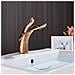 Rubinetto per lavabo da bagno, Blackswan, tipo M90, modello oro rosa, misura 20 cm - Foto miniatura 2