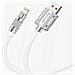 Cavo Usb-a A Lightning 1 Metro Serie Wingle Carica E Trasferimento Rapido, Bianco - Foto miniatura 3