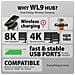 HMC-WL9 Replicatore di Porte e Docking Station Per Laptop Cablato USB 3.2 Gen 2 (3.1 Gen 2) Type-C Grigio - Foto miniatura 4
