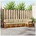 Set divani 6 pcs Naturale e Beige Legno di Acacia Massello - Foto miniatura 2