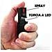 Spray Compatto E Potente Donna Autodifesa Legale 2-in-1 Led+spray Nero Con Ponpon Cuore 15ml 100% Legale - Foto miniatura 2