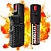 Spray Compatto E Potente Donna Autodifesa Legale 2-in-1 Led+spray Nero Con Ponpon Cuore 15ml 100% Legale - Foto miniatura 3