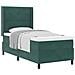Letto a molle con materasso Verde Scuro 100 x 200 cm Velluto - Foto miniatura 1