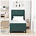 Letto a molle con materasso Verde Scuro 100 x 200 cm Velluto - Foto miniatura 3